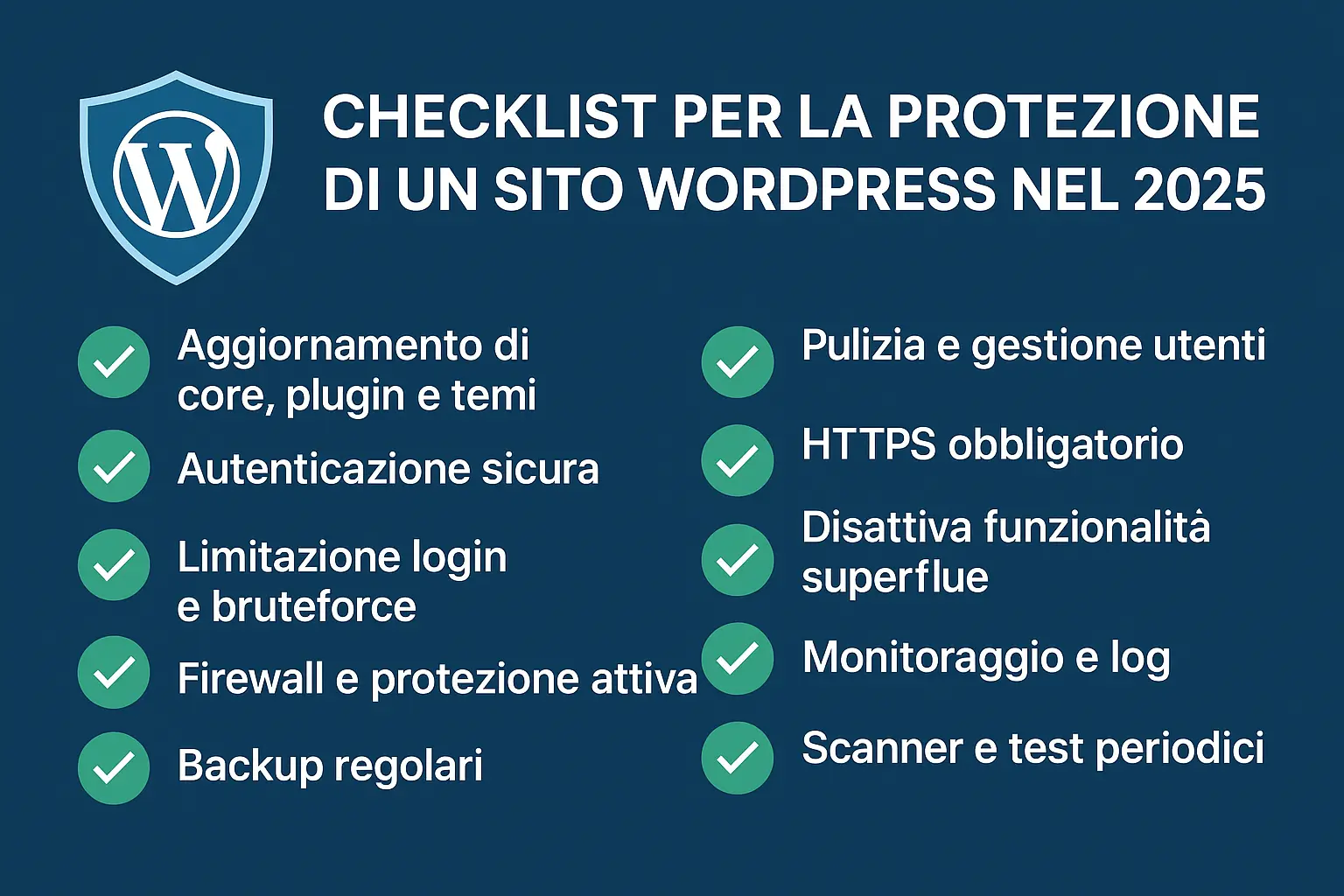 checklist di sicurezza