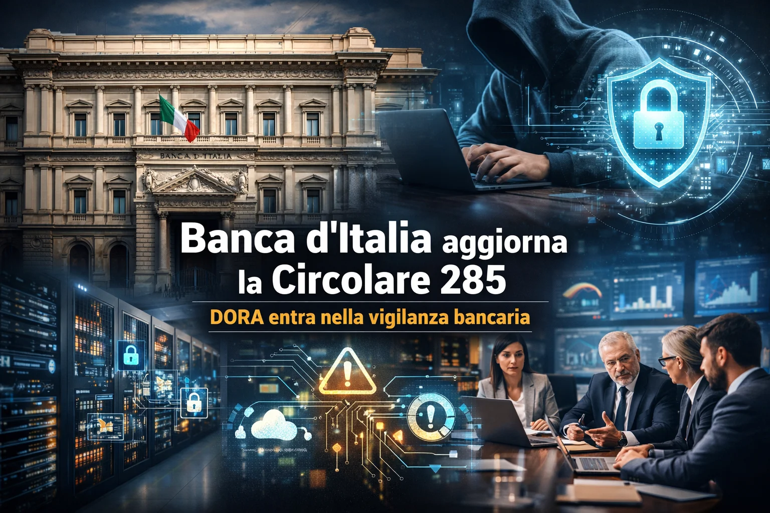 DORA entra nella vigilanza bancaria. Nuovi obblighi su rischio ICT, incidenti, outsourcing e TLPT.