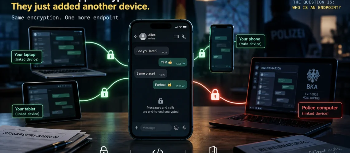 polizia tedesca WhatsApp Signal Telegram